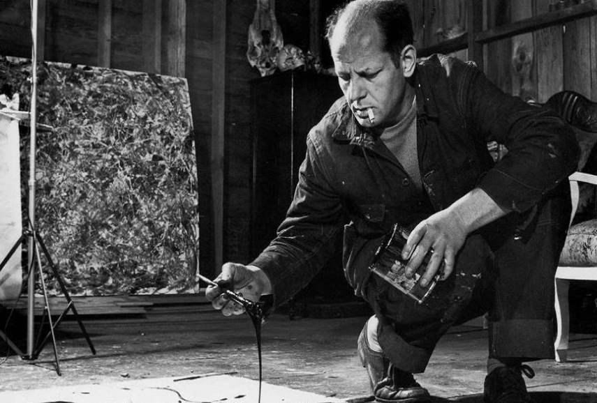 Carl Kruse Art Blog - Jackson Pollock at work